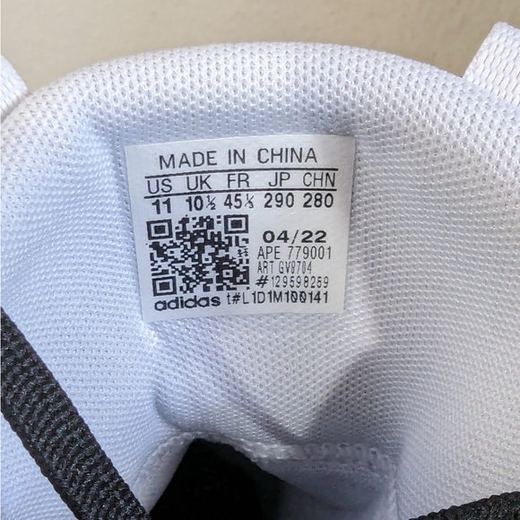 Adidas Harden Vol. 6 Black White Sneakers GV8704 Men's Size 11 James Harden - Picture 8 of 8